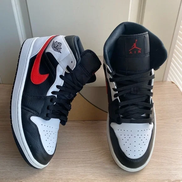 Jordan | Shoes | Nike Air Jordan Mid Black Chile Redwhite